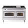ILVE Nostalgie II Noblesse 60 in Dual Fuel Range, 9 Burner, Griddle