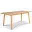 Ensemble de salle à manger de table rectangulaire en teck 5 pièces avec fauteuils empilables Sigrid