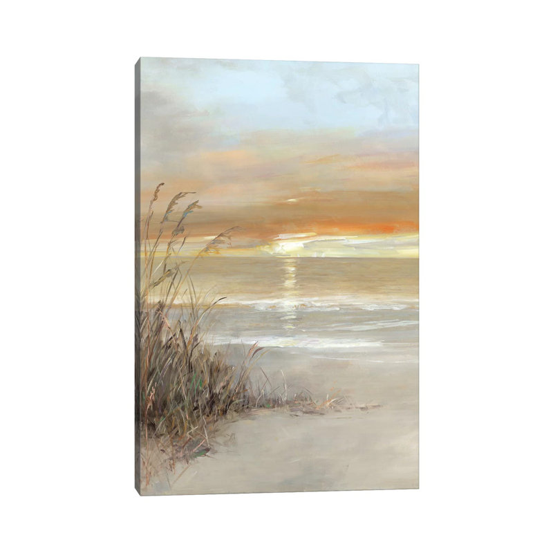 «Malibu Sunset» par Sally Swatland - reproduction d'art, Toile tendue, H 48 po x l 32 po x P 1,5 po