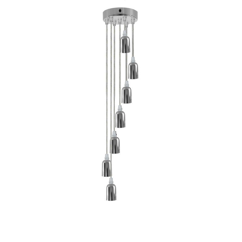 Kachinsky 7 - Light Chrome Cluster Pendant, Yes