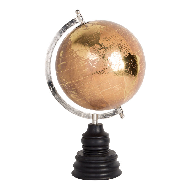 Wood Tabletop Globe