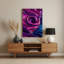 Abstrait art fluide 39, art mural en métal mauve-1519022748