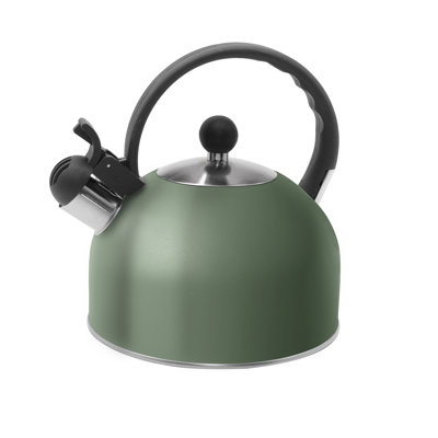 OGGI  Tea Kettle for Stove Top - 64oz / 1.9lt, Stainless Steel Kettle with Loud Whistle, Ideal Hot Water Kettle and Water Boiler - Green