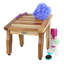 Tabouret de douche en teck EcoDecors, l 12 po