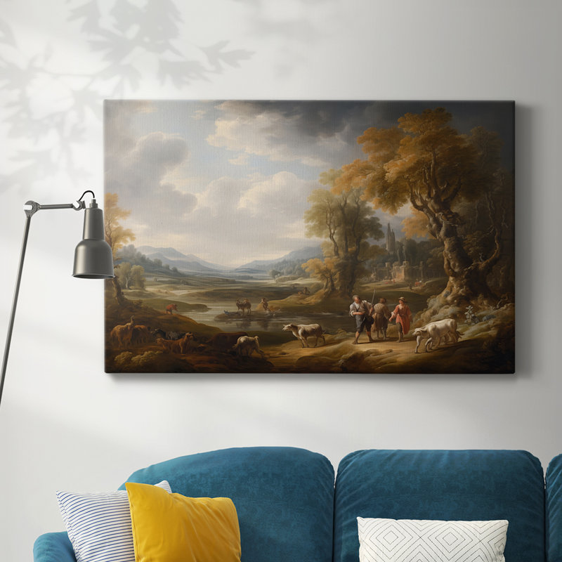 Animaux, série de paysages, H 18 po x l 27 po