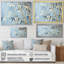 Blue And Gold Zen Moment Bamboo IV - Bamboo Canvas Prints_106595-95899358-95899359