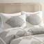 Ensembles de literie confortables, polyester, design ivoire noir tendance, usage domestique