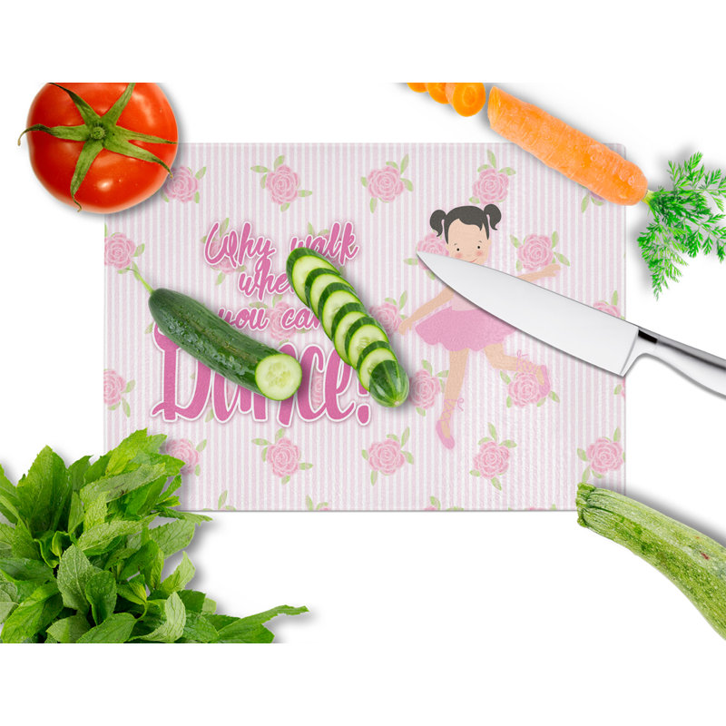 Ballet Dance Wood Glass Cutting Board