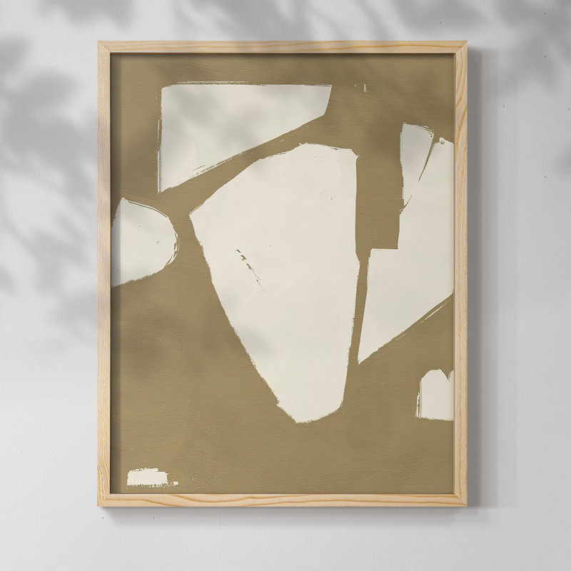 ChunkyAbstractII Framed Print - Solid Wood, 11" H x 9" W