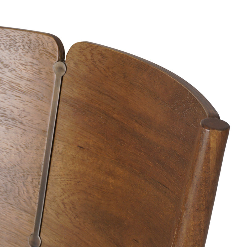Grady Upholstered Dining Chair, Tan Parawood