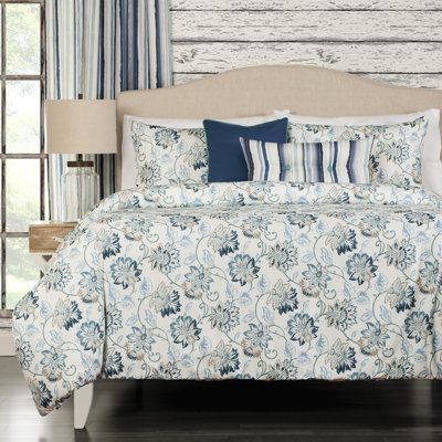 Artresnahan Cotton Floral Duvet Cover & Insert Set