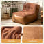 Élégant fauteuil à une place avec dossier sculptural et table d'appoint intégrée pour un confort et un style de salon améliorés