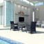 Chaise de patio avec coussins Tomosuke-27277087