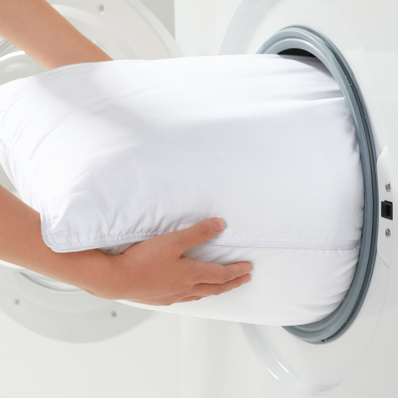 Serta Simply Clean Soft/Medium Antimicrobial Pillow Pair, King Pillow: 20" x 36"