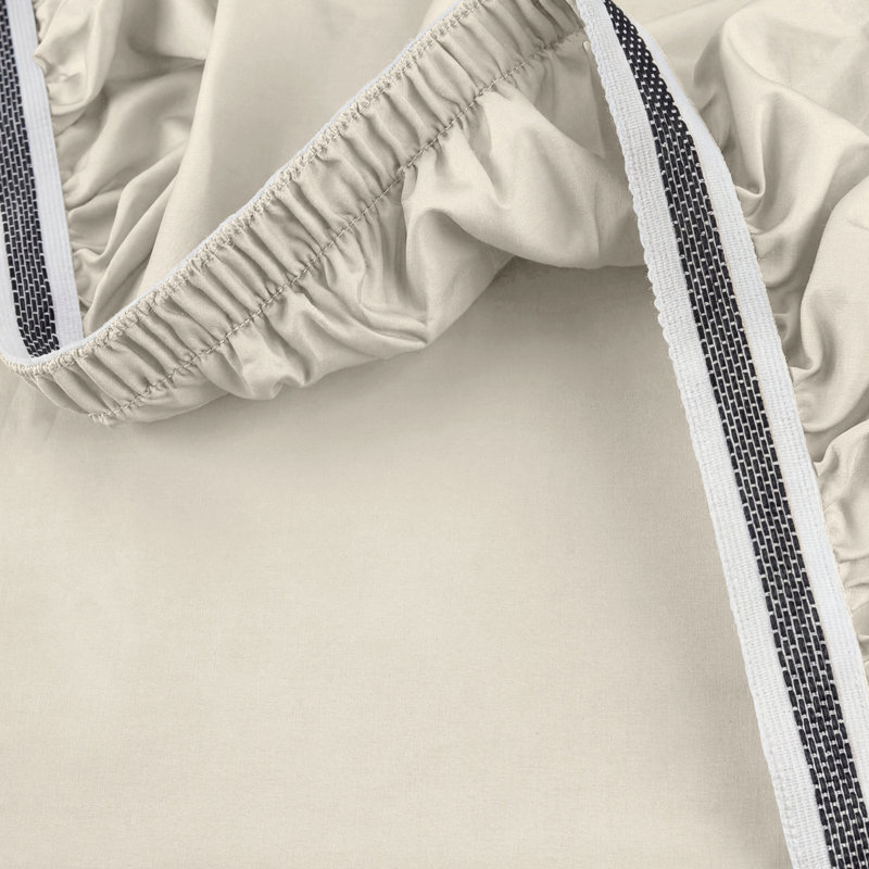 Machine Woven Fitted Sheet, Super King, Cream