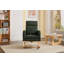 Modern Nursery Accent High Back Rocking Chair with Side Pocket for Living Room-104122349