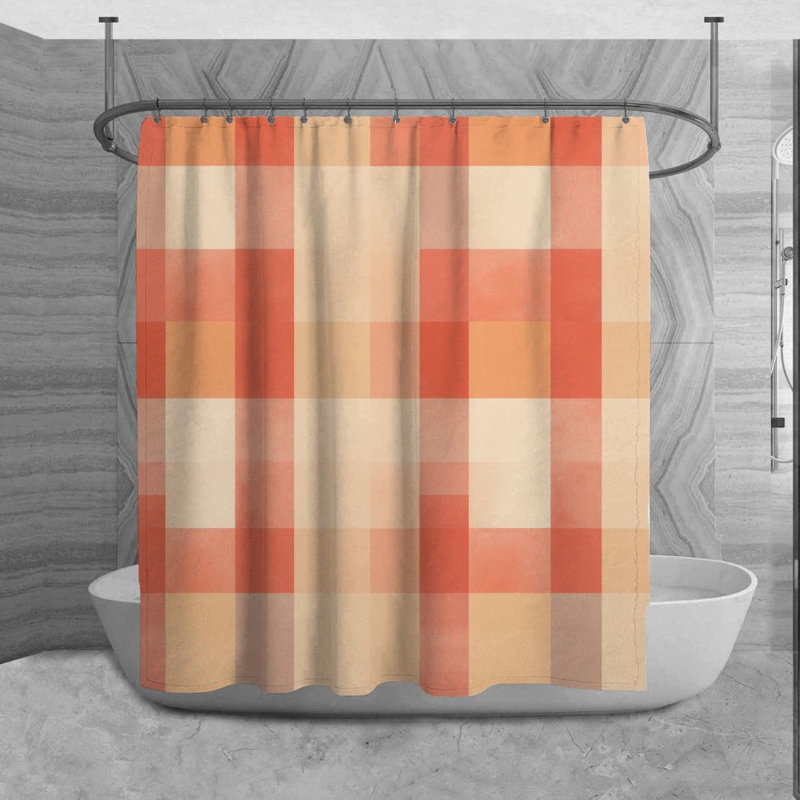 Tapis de bain à carreaux, H 93 po x l 70 po