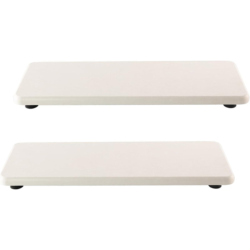 Water-Absorbing Stone Tray, Diatomite Soap Dish For Kitchen And Bathroom, Modern Counter Organizer, White
