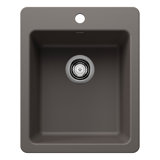 Liven SILGRANIT 17" L x 20.5 W" Drop-In/Undermount Bar Sink
