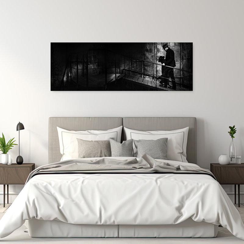 Art mural Shadowed Industrial Ascent, H 20 po x l 60 po
