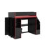 Lit mezzanine pour jouer avec bureau et rangement, lumières DEL, lit simple-1999226598