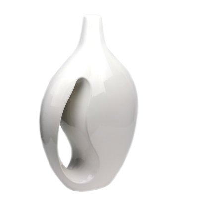 Lifestyle Ceramic Vase White