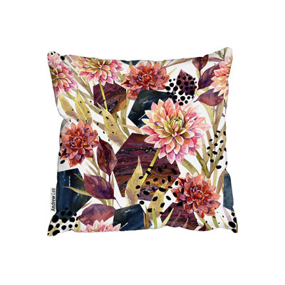 Indoor / Outdoor Floral Square Cushion