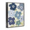 Fleurs de jardin bleu vif encadrées par estampe numérique, conception par Susan Arnot