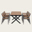 Ensemble de salle à manger extensible 82,6 po avec table et six chaises-1486892451
