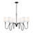 Jisele Matte Black 6 Light Chandelier-123222895