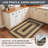 Dairius Braided Non-Shedding Premium Jute Black/Brown/Cream Rug-1409175667