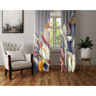 Semi Sheer Curtain Panel Pair