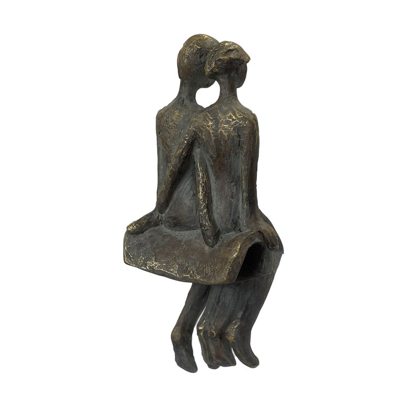 Villegas People Plastic Garden Statue, Bronze