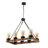 Cheve 8 - Light Vintage Farmhouse Wooden Kitchen Island Pendant Light