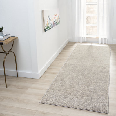 High-Low Modern Farmhouse Premium Performance Neutral Indoor Runner Rug