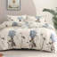 Housse de couette à gros motifs floraux en mélange de coton, beige/multicolore, taille Queen-135106077