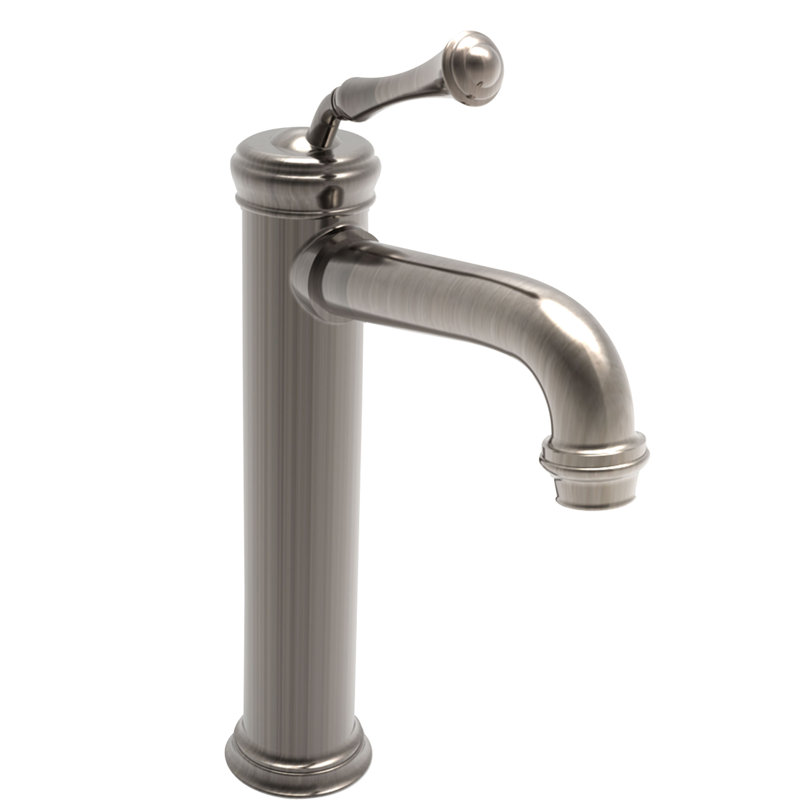 Astor Single Hole Vessel Faucet, Antique Nickel