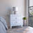 Nightstand , End Table, Side Table Two Shelves, Four Legs