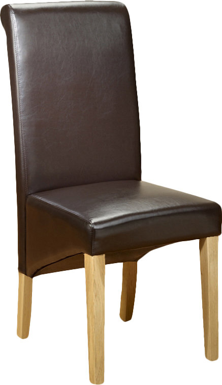 Astin Upholstered Dining Chair, Brown, 4