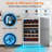 Abernathy 24'' Dual Zone Wine Cooler, 49-Bottle Capacity, 41–68°F Digital Temperature Control, Reversible Double-Layer Glass Door, Built-In or Freestanding