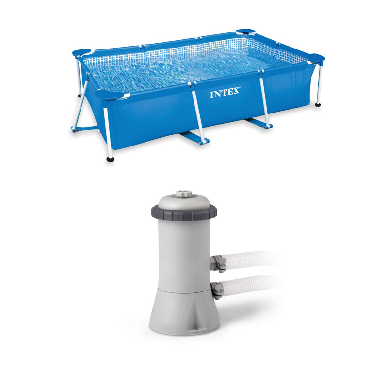 Intex 86'x59'x23' Above Ground Swimming Pool & 530 GPH Pool Cartridge Pump