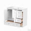 Meuble-lavabo sur pied 72 po avec lavabo en céramique style Shaker-118673964