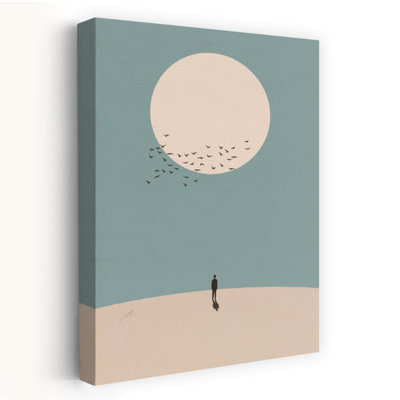 Reproduction d'art mural solitaire solitaire