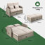 Alba Reclining Garden Sofa Set