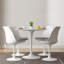 Ensemble de table et chaises de salle à manger en marbre 32 po Evo, rouge | Ensemble de 4-788574310-788574312
