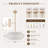 6-Light Modern Drum Chandelier with Linen Shade