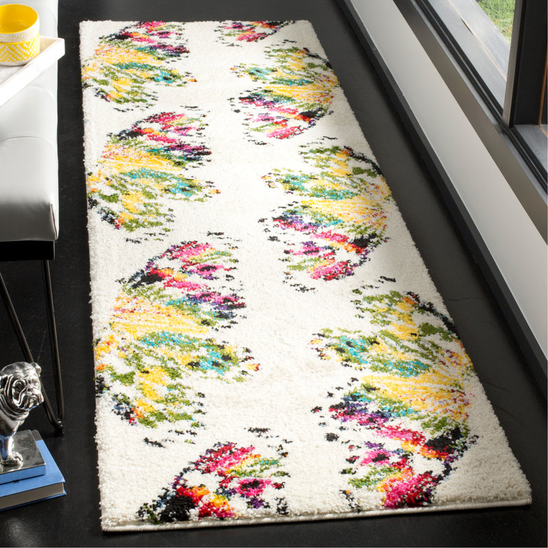 Helmuth Shag Performance Animal Print Rug, Runner 2'3" x 8'
