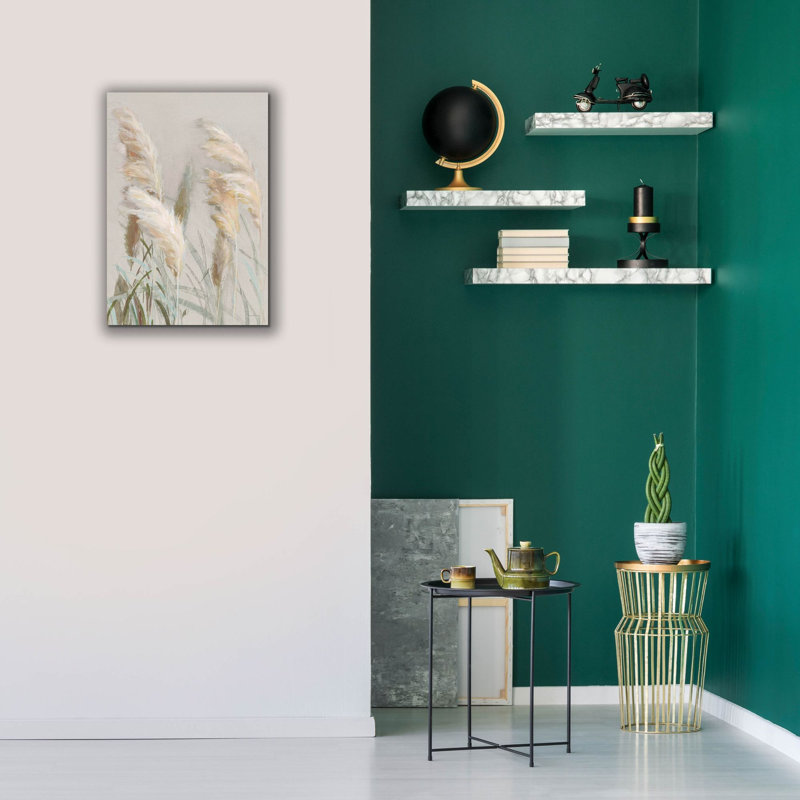  «Neutral Pampas Grasses 3» par Danhui Nai, art mural sur toile, H 26 po x l 18 po