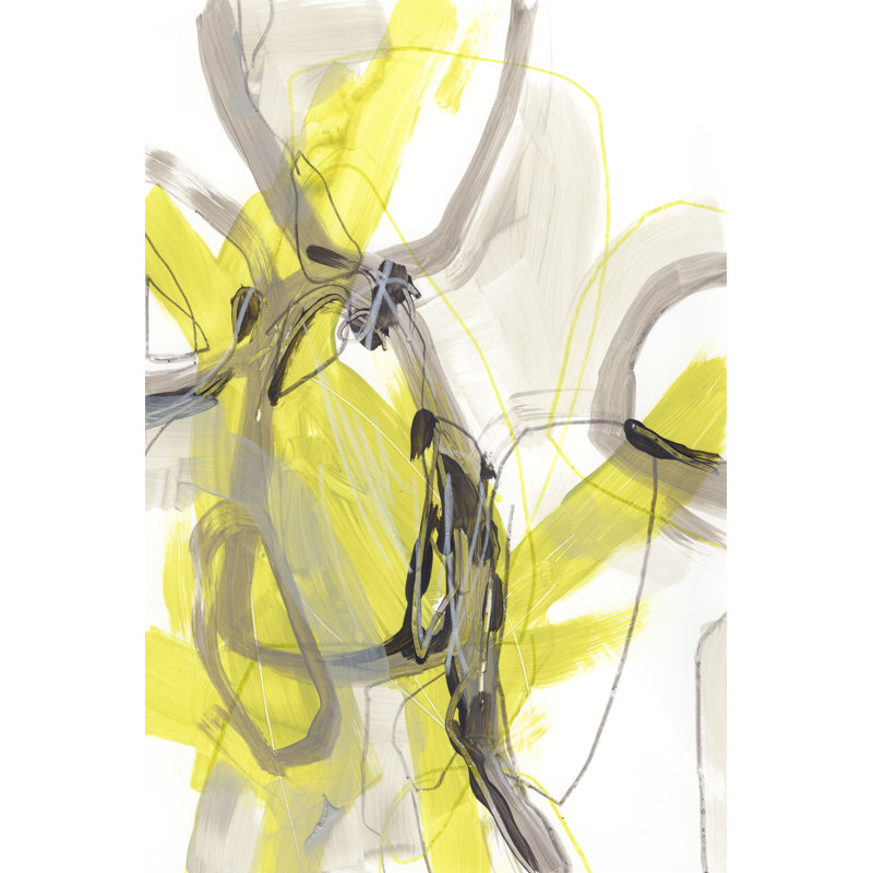 Cement Citron I - Wrapped Canvas Painting, 91 cm H x 61 cm W, Wrapped Canvas