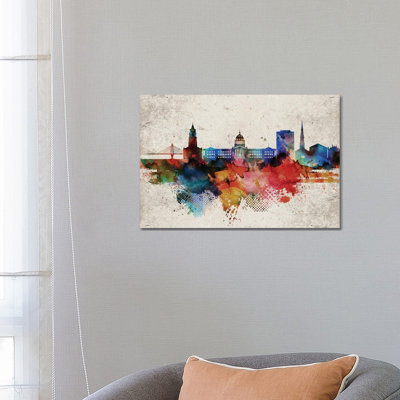Charleston Abstract - Wrapped Canvas Print